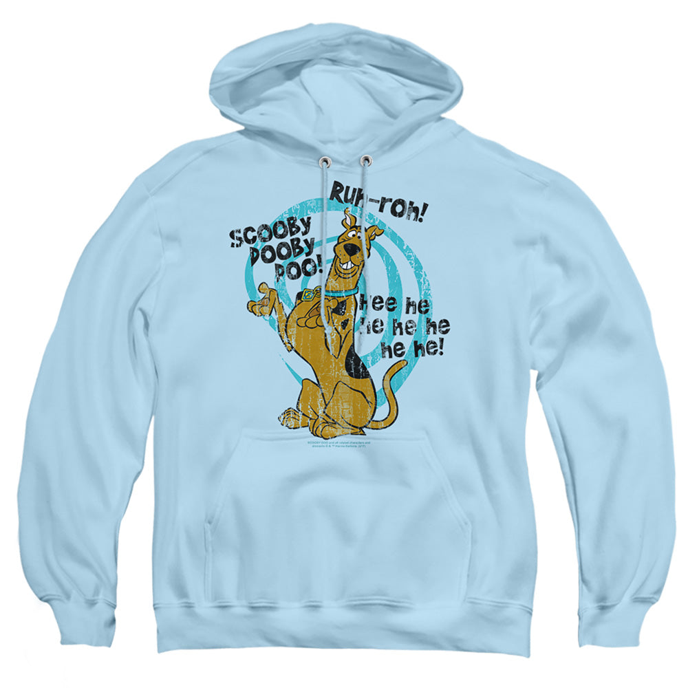 Scooby Doo Quoted Mens Hoodie Light Blue Officially Licensed
