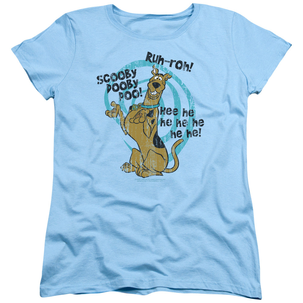 Scooby Doo Quoted Womens T Shirt Light Blue