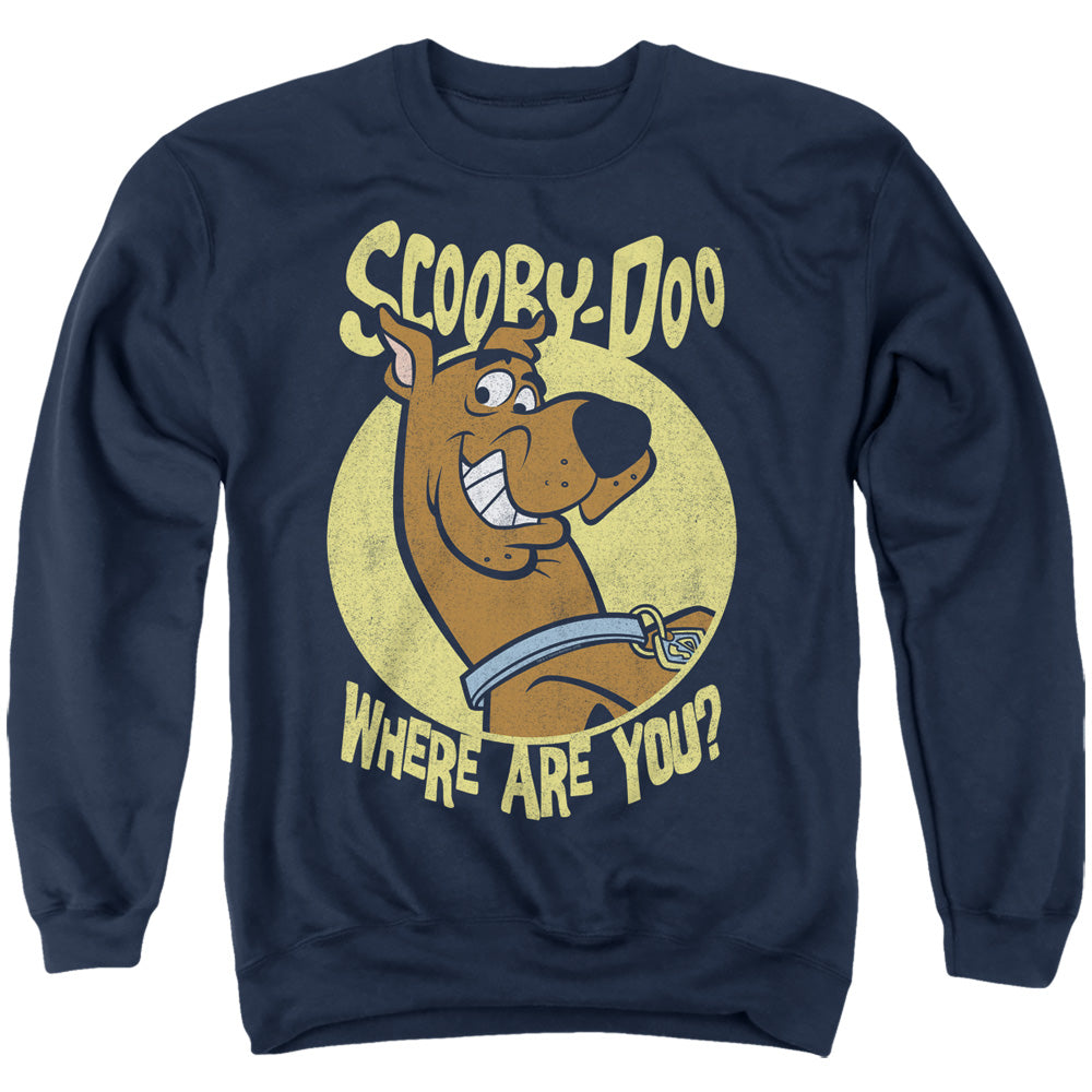 Scooby Doo Where Are You Mens Crewneck Sweatshirt Navy Blue