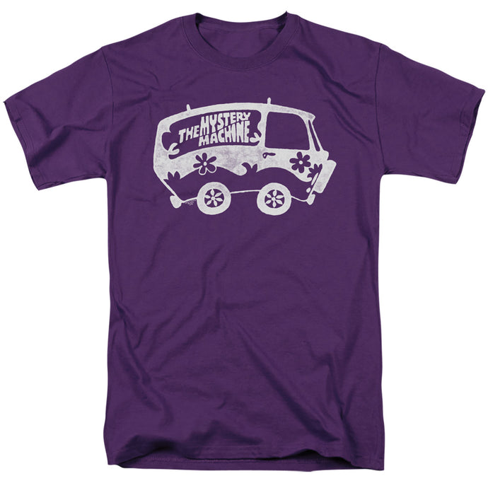 Scooby Doo Mysterious Shadow Mens T Shirt Purple