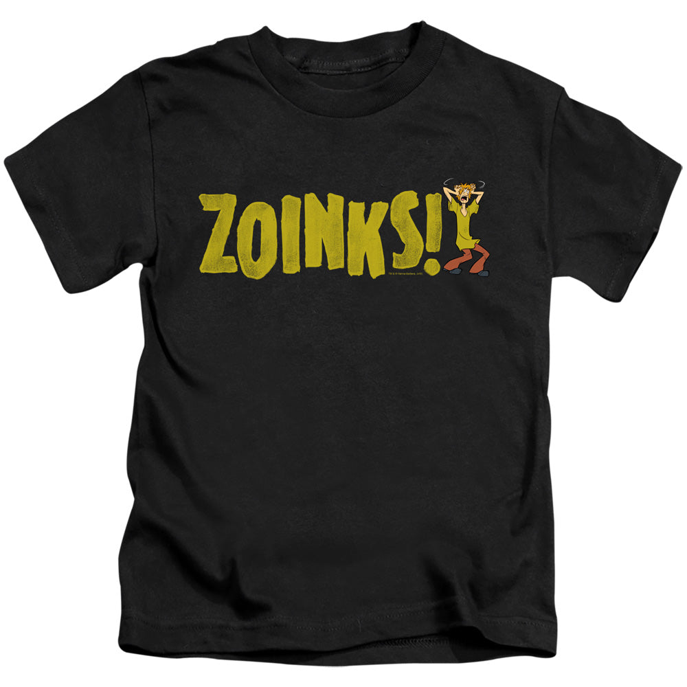Scooby Doo Zoinks Juvenile Kids Youth T Shirt Black