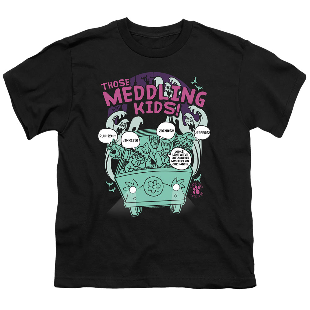 Scooby Doo Meddling Since 1969 Kids Youth T Shirt Black