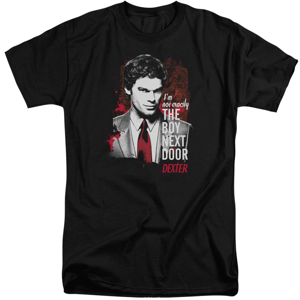 Dexter Boy Next Door Mens Tall T Shirt Black Officially Licensed