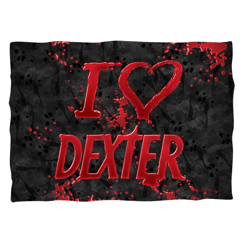 Dexter I Heart Dexter Pillow Case Officially Licensed