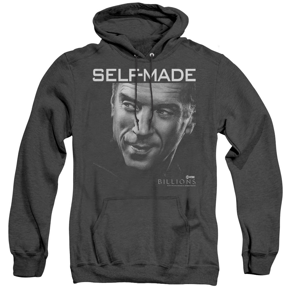 Billions Self Made Mens Heather Hoodie Black Officially Licensed
