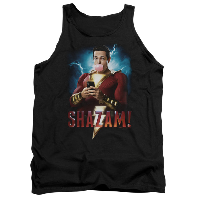 Shazam Movie Blowing Up Mens Tank Top Shirt Black