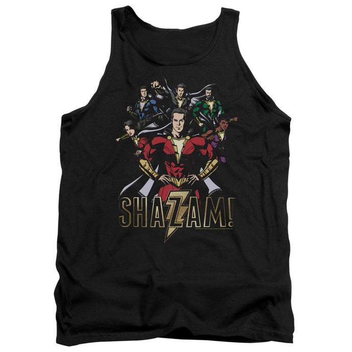 Shazam Movie Group Of Heroes Mens Tank Top Shirt Black