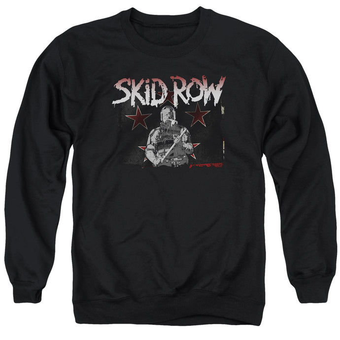 Skid Row Unite World Rebellion Mens Crewneck Sweatshirt Black