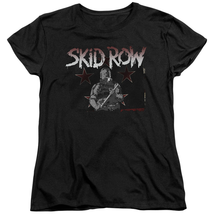 Skid Row Unite World Rebellion Womens T Shirt Black