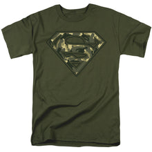Load image into Gallery viewer, Superman Super Camo Mens T Shirt Military Green