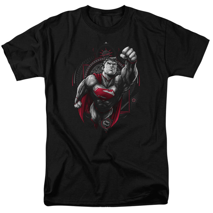 Superman Propaganda Superman Mens T Shirt Black