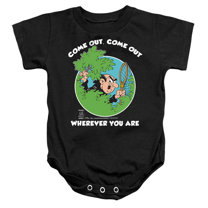 Smurfs Gargamel Infant Baby Snapsuit Black