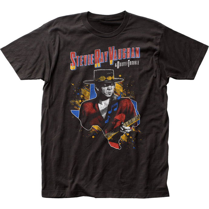 Stevie Ray Vaughan 1984 Mens T Shirt Black