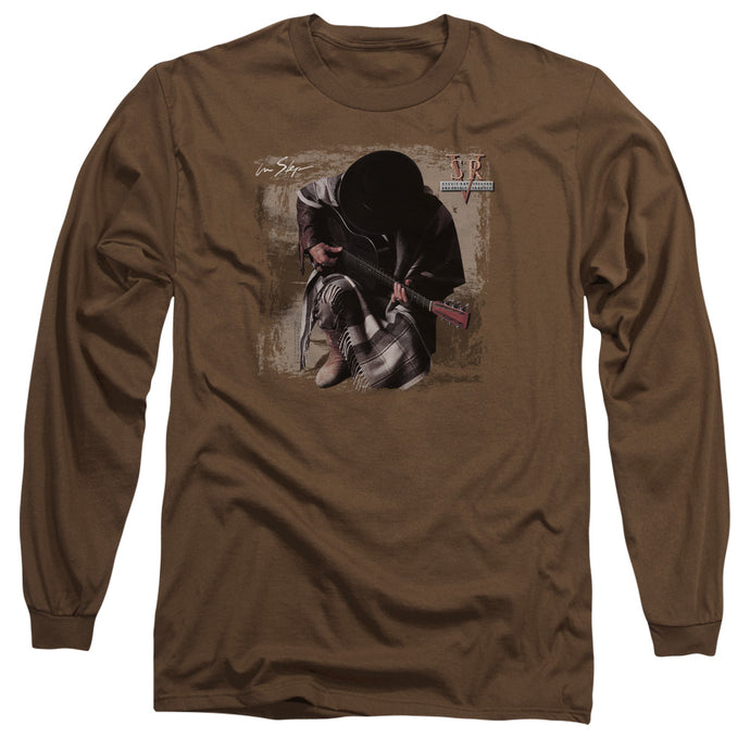 Stevie Ray Vaughan In Step Mens Long Sleeve Shirt Coffee
