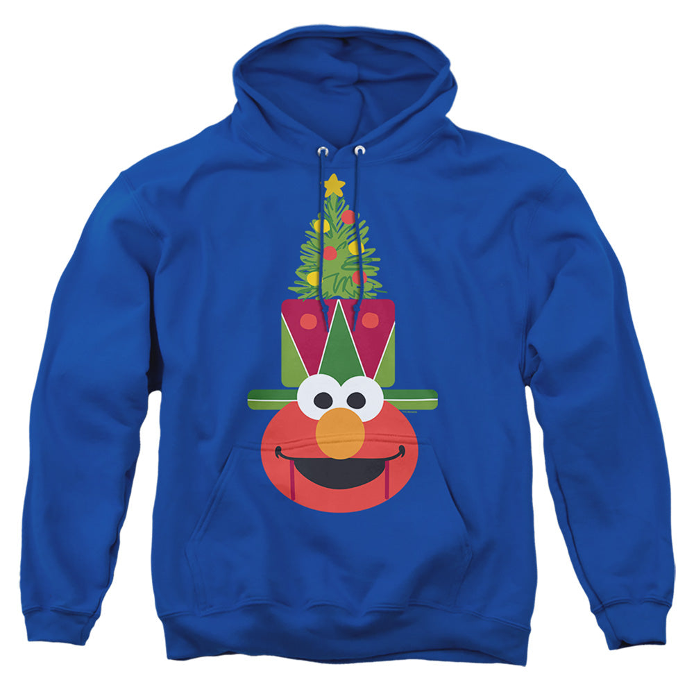 Sesame Street Christmas Nutcracker Elmo Mens Hoodie Royal Blue Officially Licensed