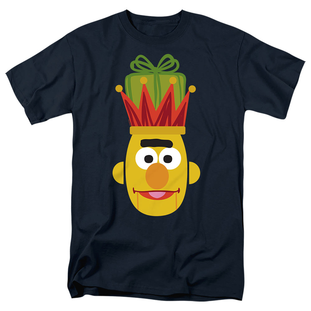 Sesame Street Christmas Nutcracker Bert Mens T Shirt Navy Officially Licensed