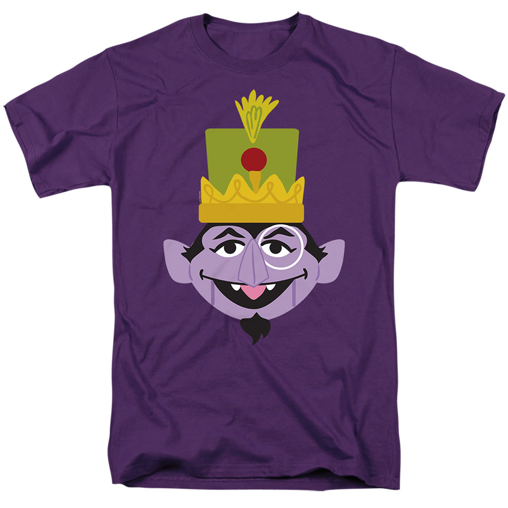 Sesame Street Christmas Nutcracker Count Mens T Shirt Royal Blue Officially Licensed