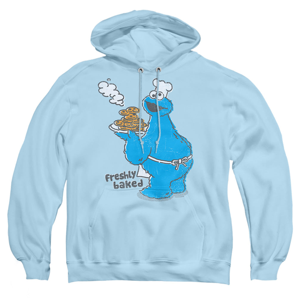 Sesame Street Freshly Baked Mens Hoodie Light Blue Officially Licensed