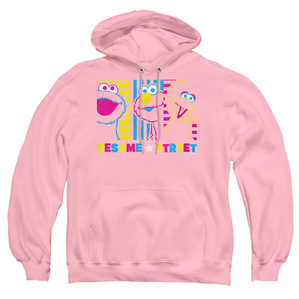 Sesame Street See Em Why Mens Hoodie Pink Officially Licensed