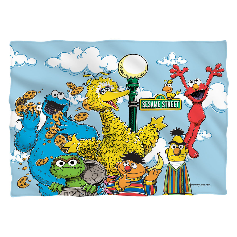 Sesame Street Retro Gang Pillow Case Officially Licensed