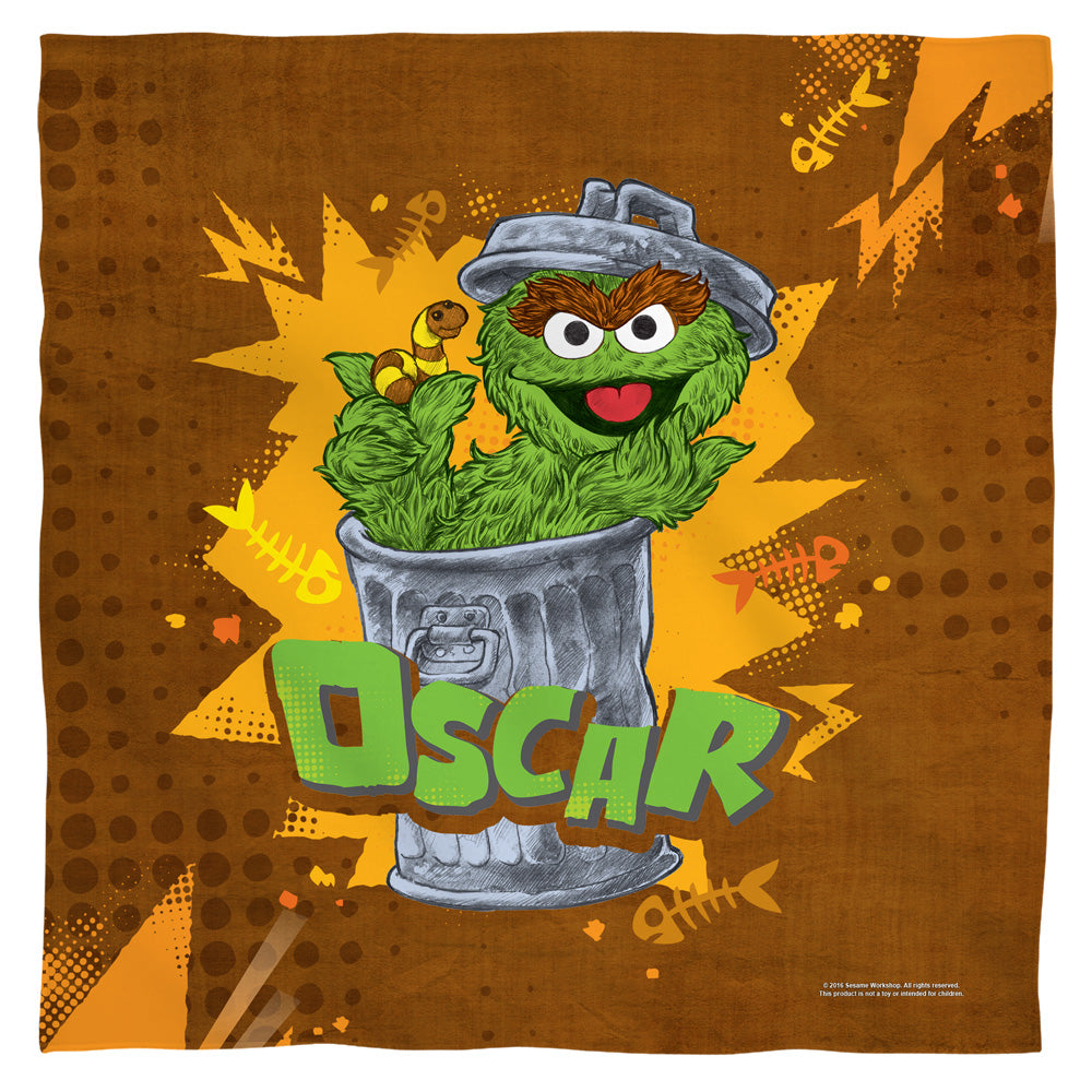 Oscar the Grouch Sesame Street Bandana Officially Licensed