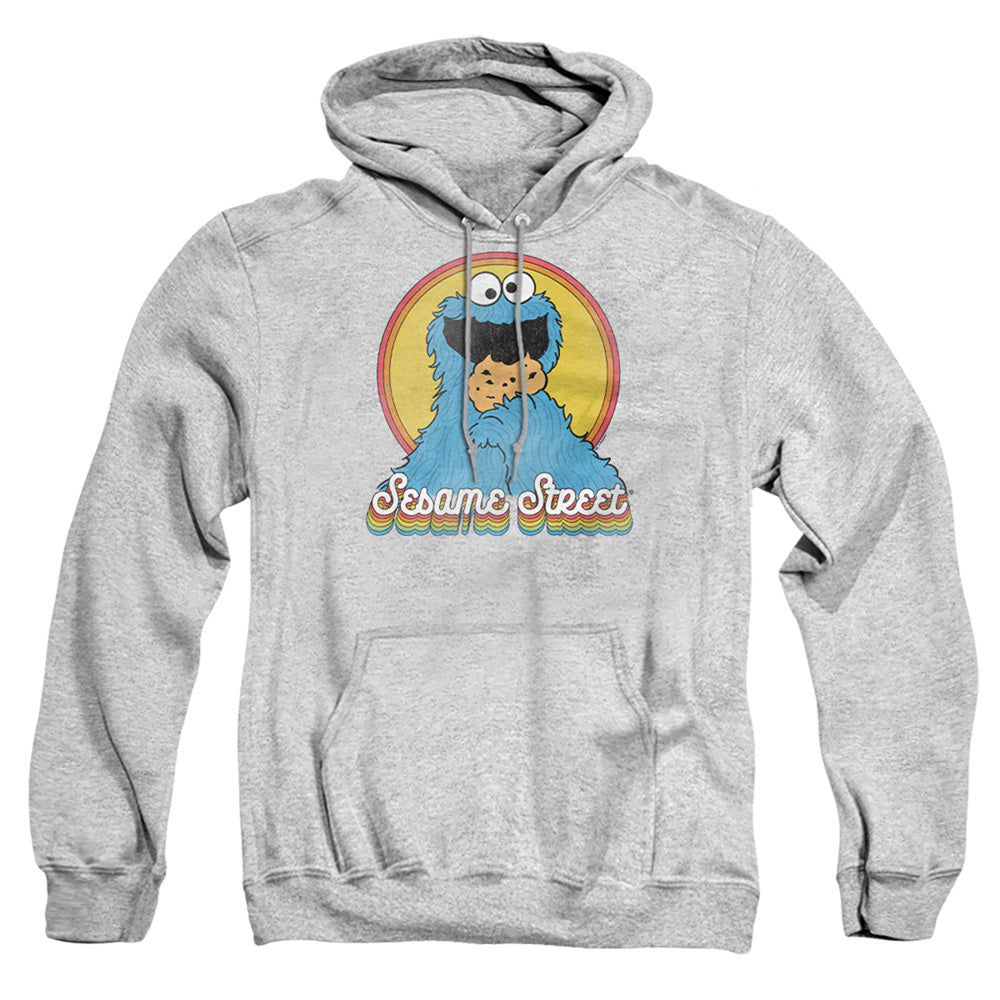 Sesame Street Cookie Monster Layers Mens Hoodie Athletic Heather Officially Licensed