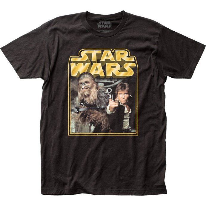 Star Wars Han & Chewy Mens T Shirt Black