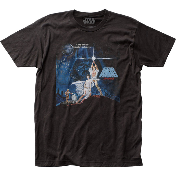 Star Wars Japanese Vinyl Album Star Wars A New Hope Mens T Shirt Black