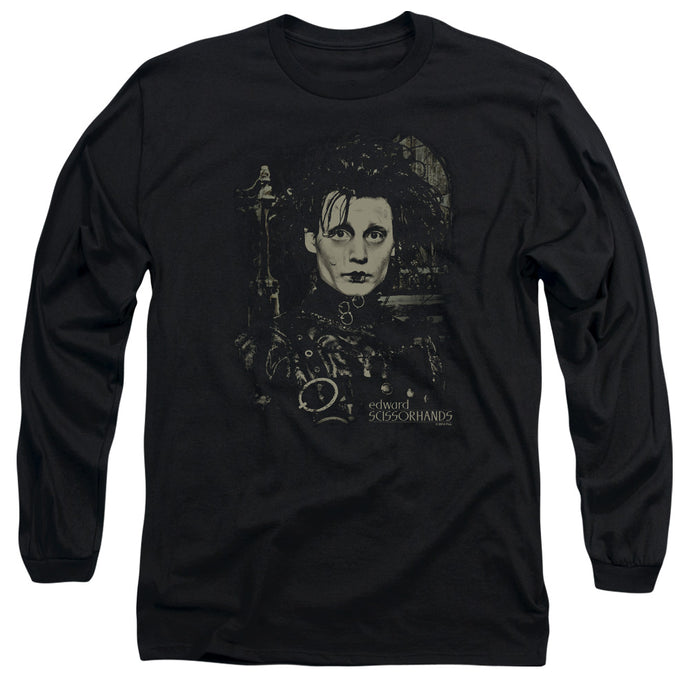 Edward Scissorhands Edward Mens Long Sleeve Shirt Black