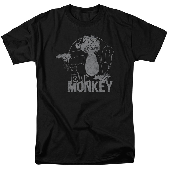Family Guy Evil Monkey Mens T Shirt Black