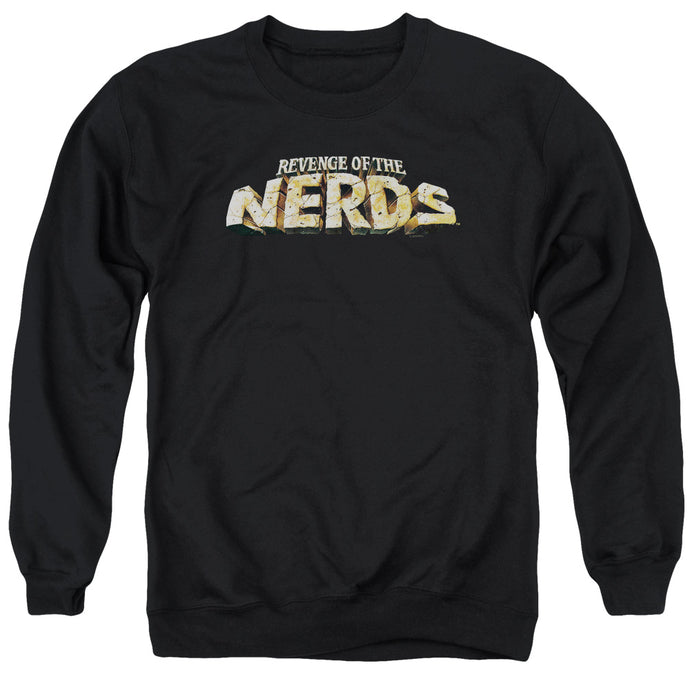 Revenge Of The Nerds Logo Mens Crewneck Sweatshirt Black