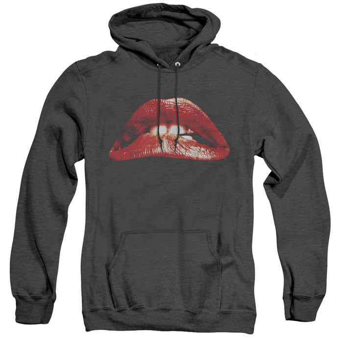 The Rocky Horror Picture Show Classic Lips Heather Mens Hoodie Black
