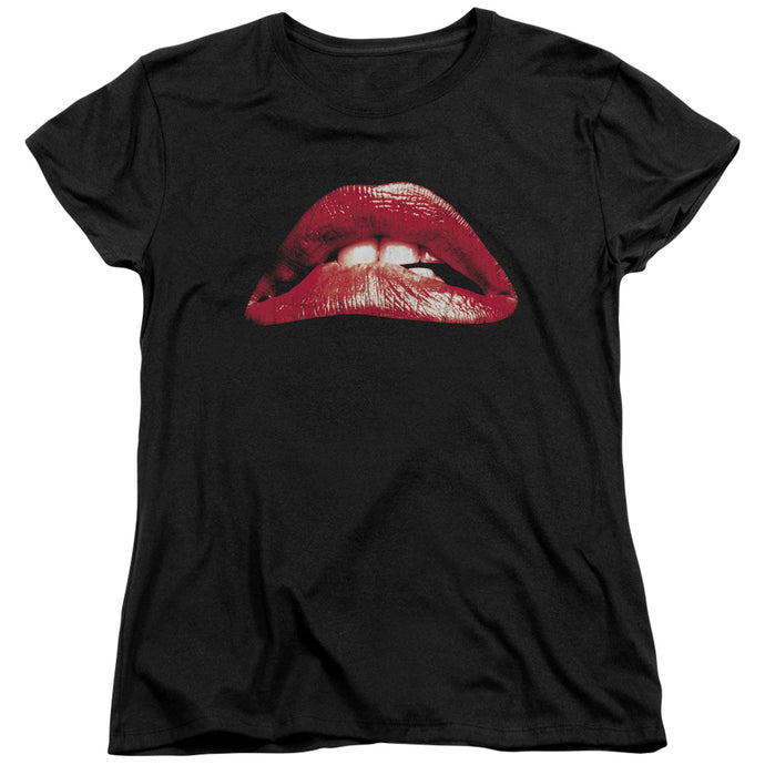 The Rocky Horror Picture Show Classic Lips Womens T Shirt Black