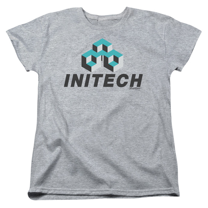 Office Space Initech Logo Womens T Shirt Athletic Heather
