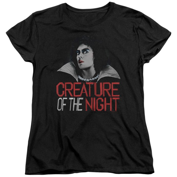 The Rocky Horror Picture Show Creature Of The Night Womens T Shirt Black