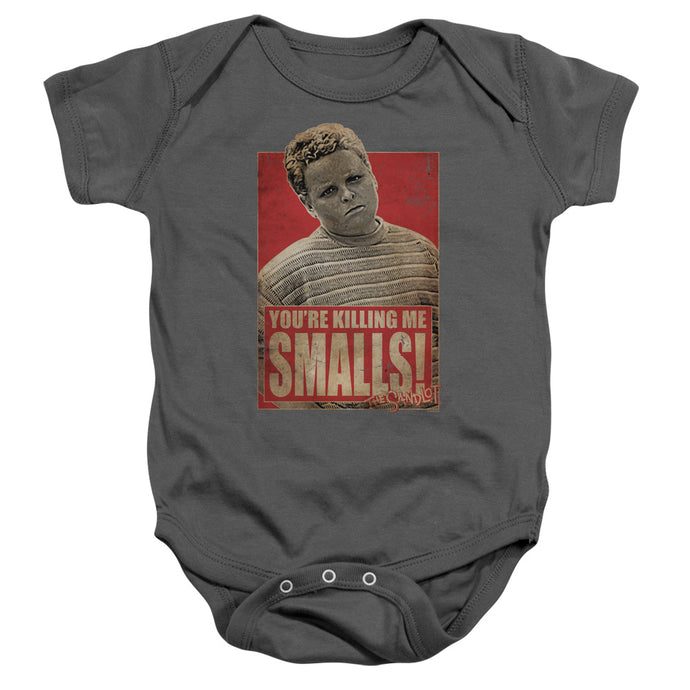 The Sandlot alls Infant Baby Snapsuit Charcoal