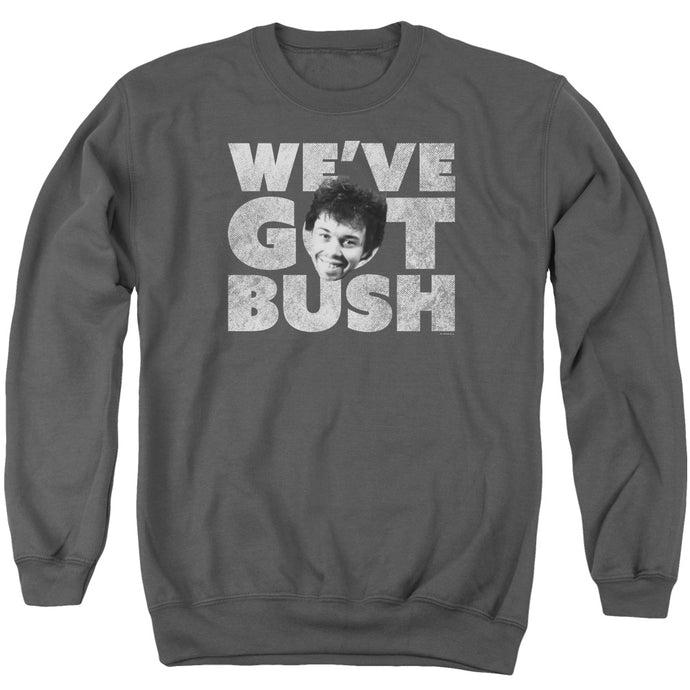 Revenge Of The Nerds Weve Got Bush Mens Crewneck Sweatshirt Charcoal