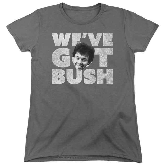 Revenge Of The Nerds Weve Got Bush Womens T Shirt Charcoal