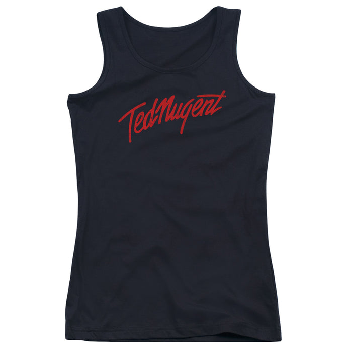 Ted Nugent Distress Logo Womens Tank Top Shirt Black