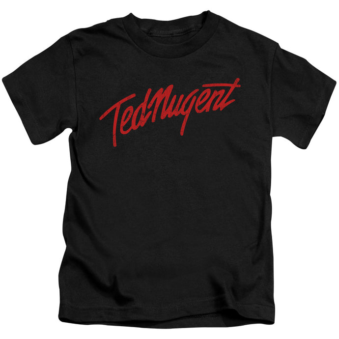 Ted Nugent Distress Logo Juvenile Kids Youth T Shirt Black