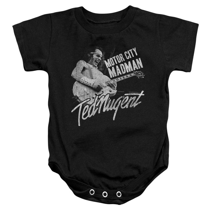 Ted Nugent Madman Infant Baby Snapsuit Black