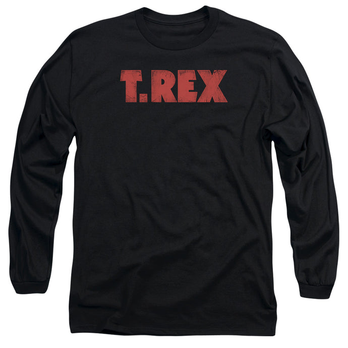 T Rex Logo Mens Long Sleeve Shirt Black