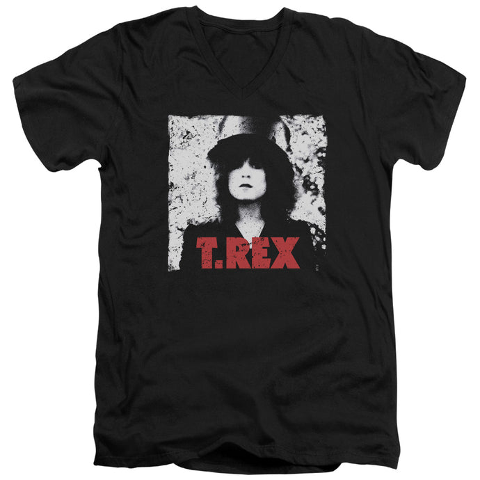 T Rex The Slider Mens Slim Fit V-Neck T Shirt Black