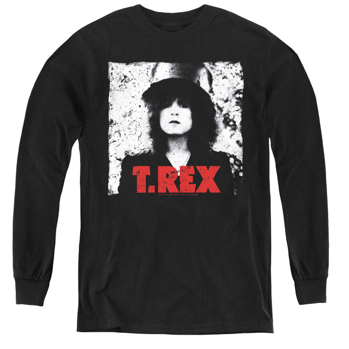 T Rex The Slider Long Sleeve Kids Youth T Shirt Black
