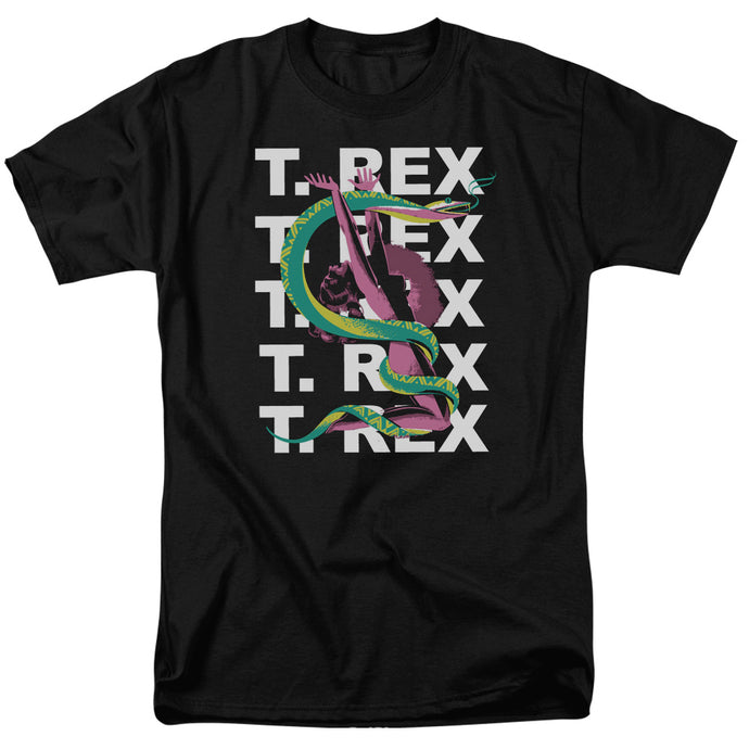 T Rex Snake Mens T Shirt Black