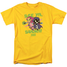 Load image into Gallery viewer, Teen Titans Go See Ya Mens T Shirt Yellow