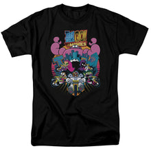 Load image into Gallery viewer, Teen Titans Go To The Movies Burst Through Mens T Shirt Black
