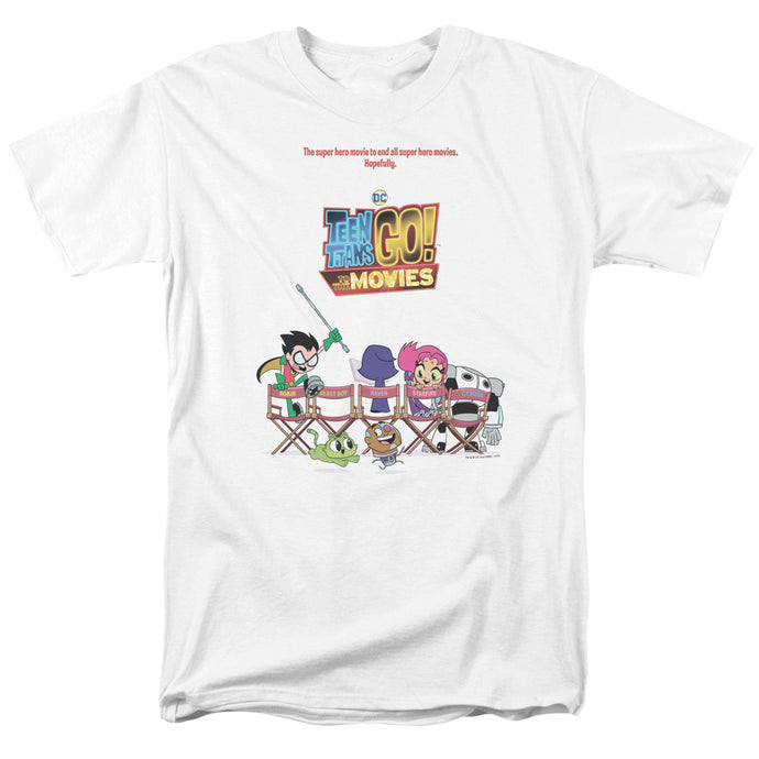 Teen Titans Go To The Movies Poster Mens T Shirt White