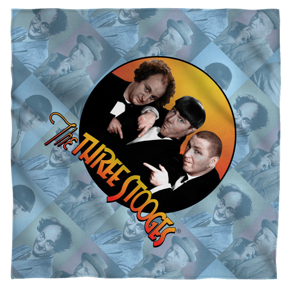 The Three Stooges Portraits Bandana Officially Licensed