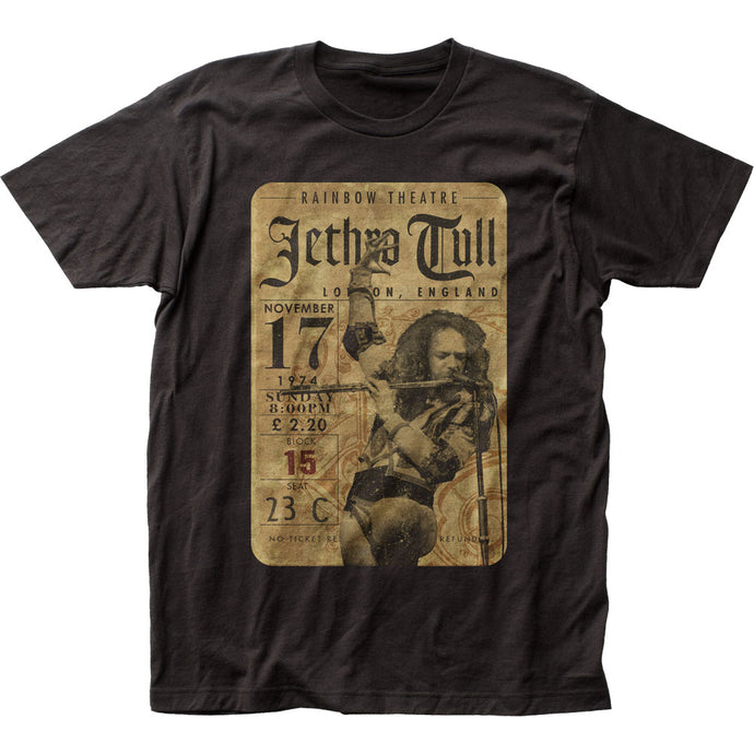 Jethro Tull Concert Ticket Mens T Shirt Black